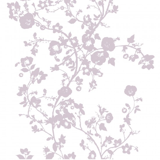 Floral wallpaper in Purple by Lutece from BQ Budget wallpapers