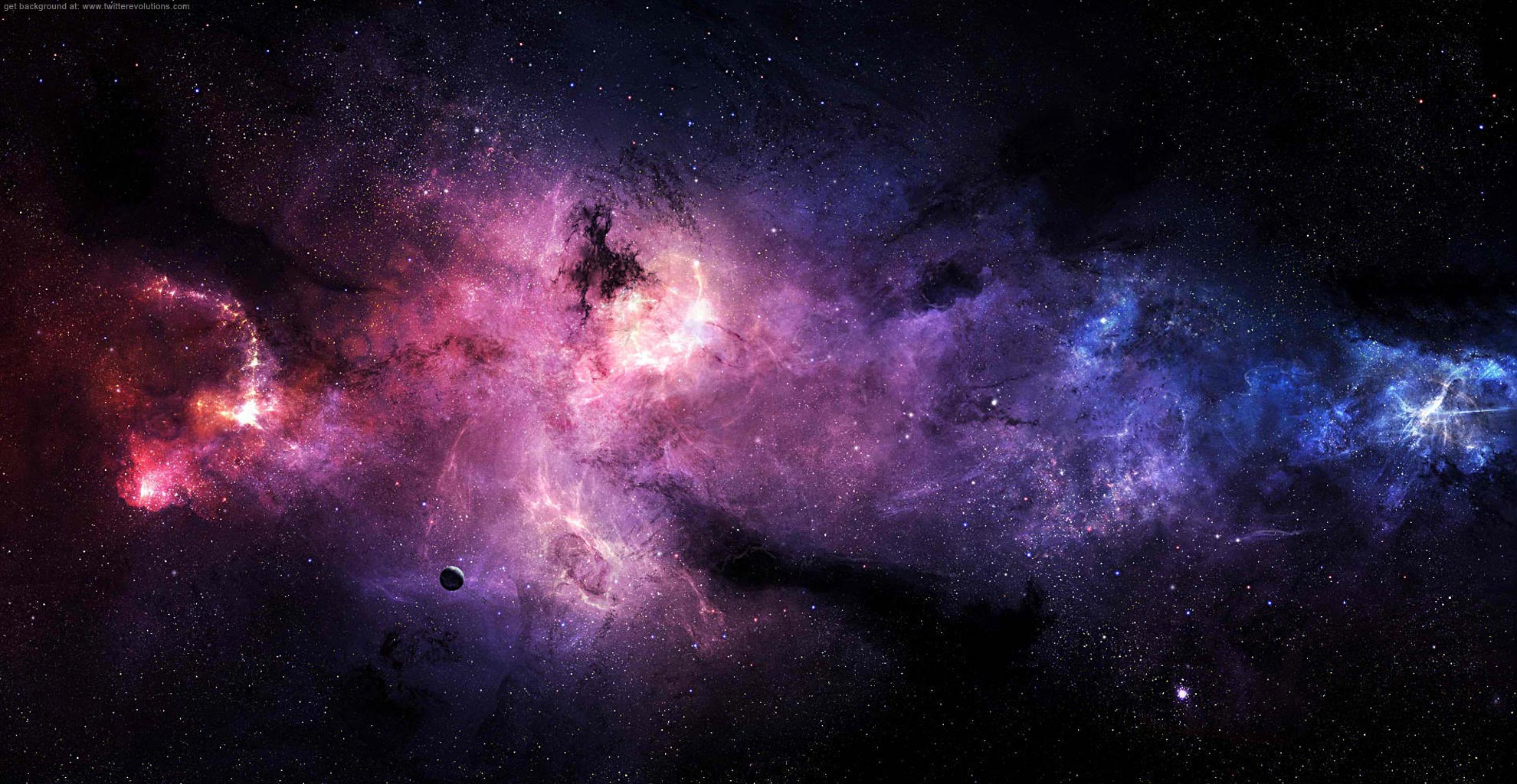 Colorful universe Twitter background   Twitterevolutions 1980x1024