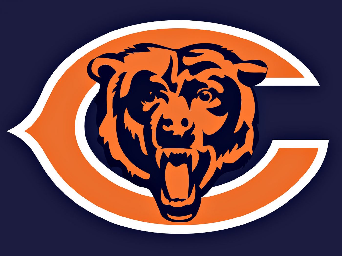 chicago bears team logo wallpaper 1400x1050 photo