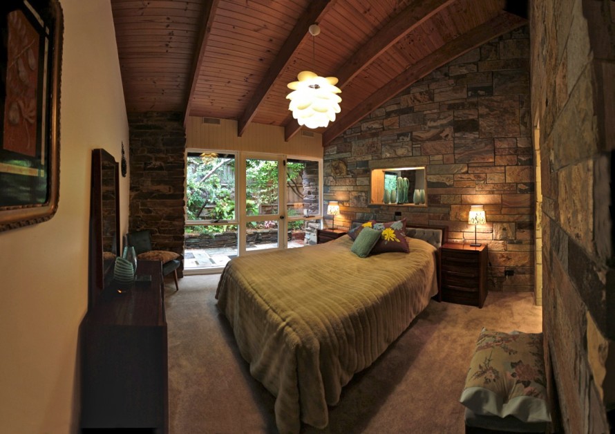 Free Download Stone Wall Bedroom Details With The Stone