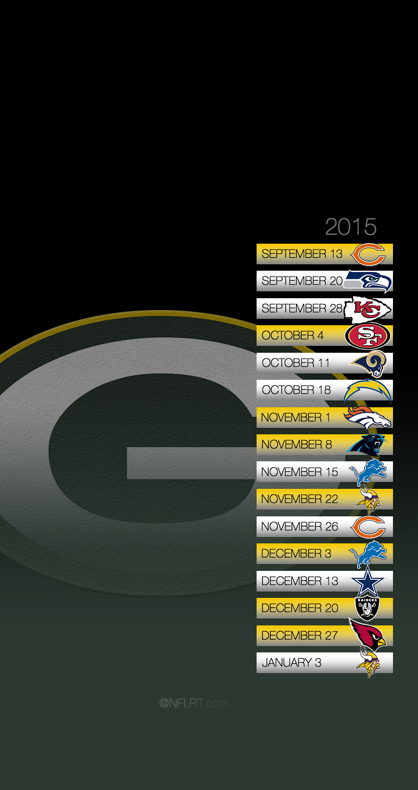 Packers Schedule 2015