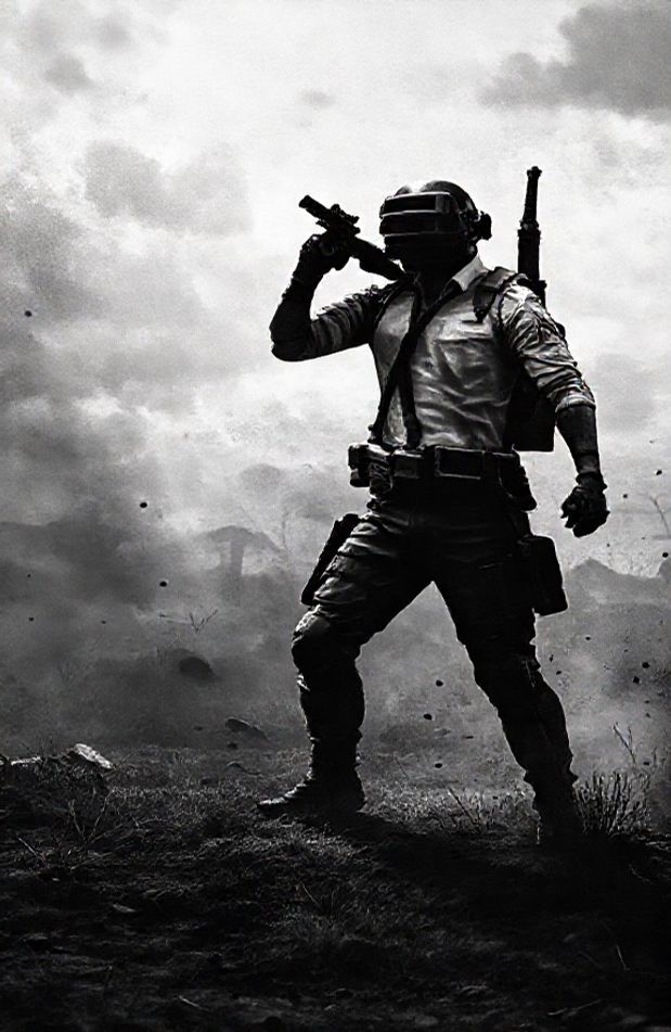 Black And White Pubg Wallpaper