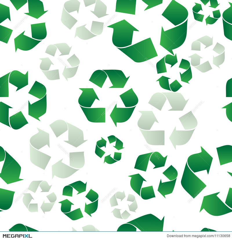 Recycling Seamless Background Illustration Megapixl