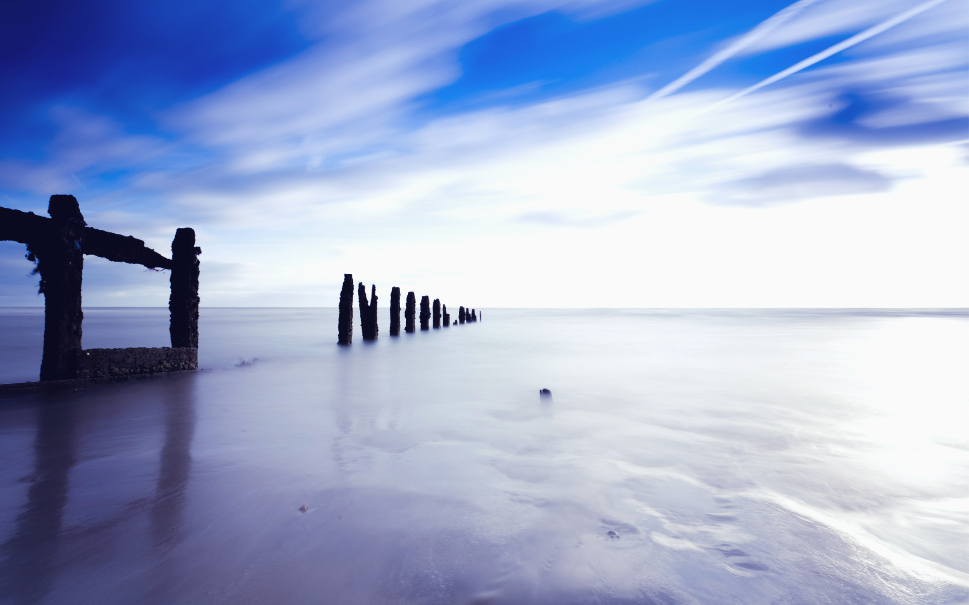  English Channel coast beach calm serenity HD Wallpapers Desktop 1920x1200