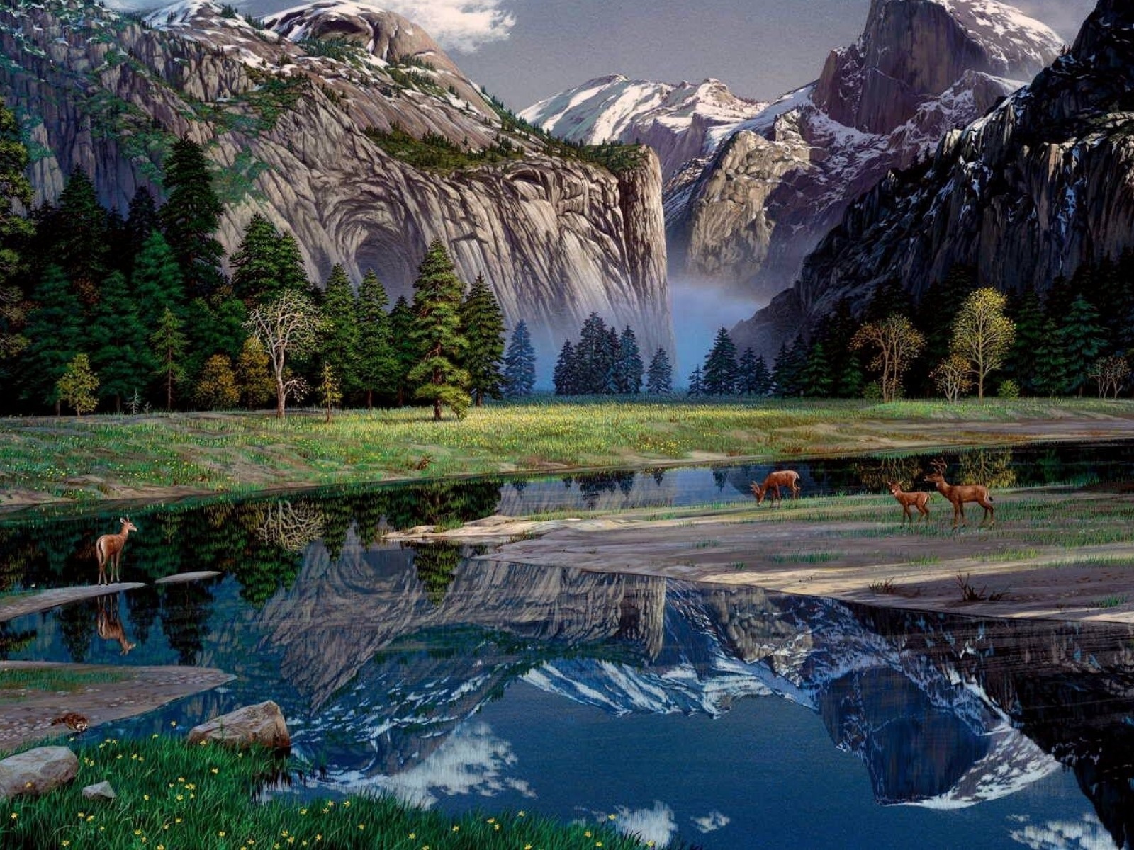 Delightful Yosemite Spring Desktop Pc And Mac Wallpaper