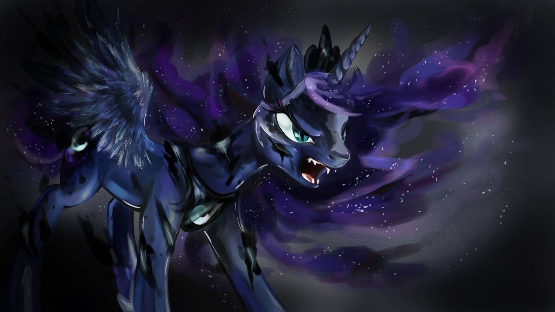 Princess Luna S Transforming In Nightmare Moon My Little Pony