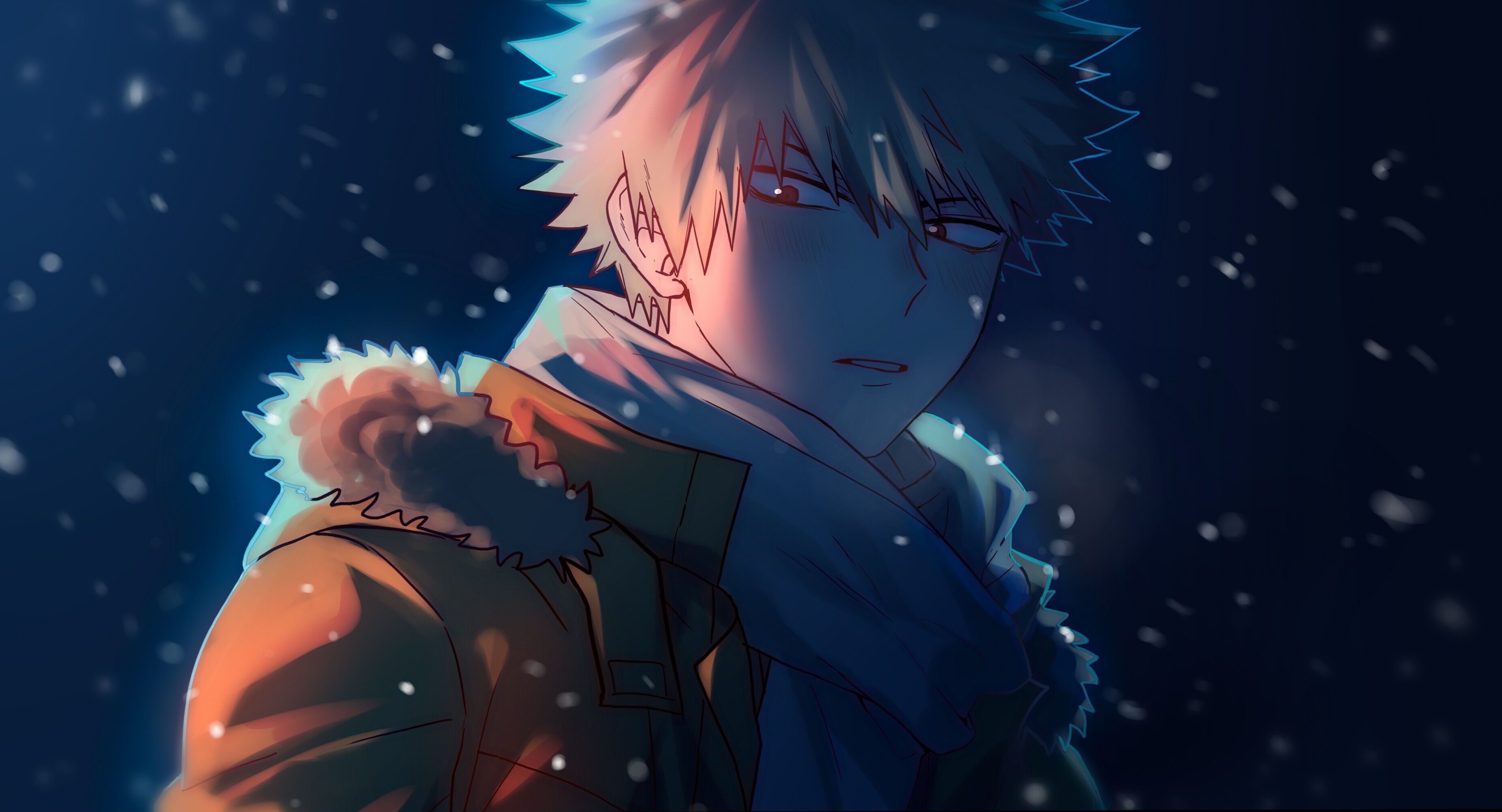 Bakugou In Winter Wallpaper