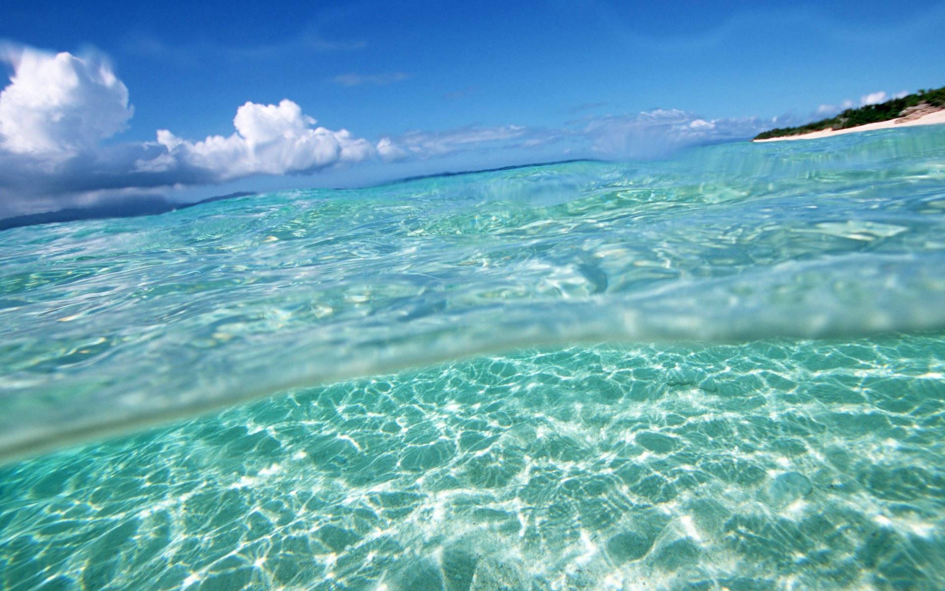 Crystal Clear Water Widescreen Hd Wallpaper