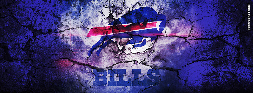 Buffalo Bills Grunged Logo Cover Wooden