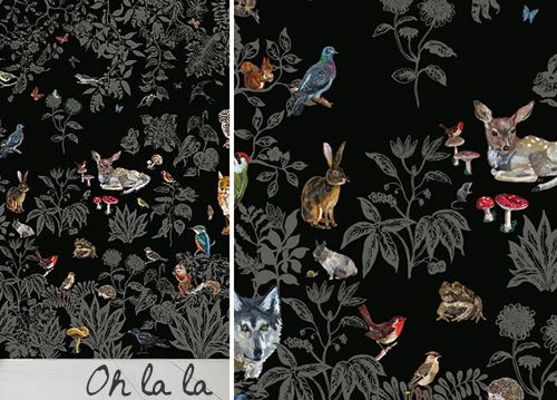 For T Noire Wallpaper Designed By French Artist Nathalie L And