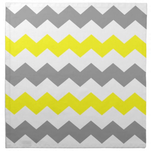 Grey Chevron Fabric By Charcoal Gray Pastel Yellow