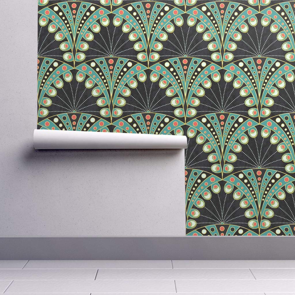 Peel And Stick Removable Wallpaper Peacock Feather