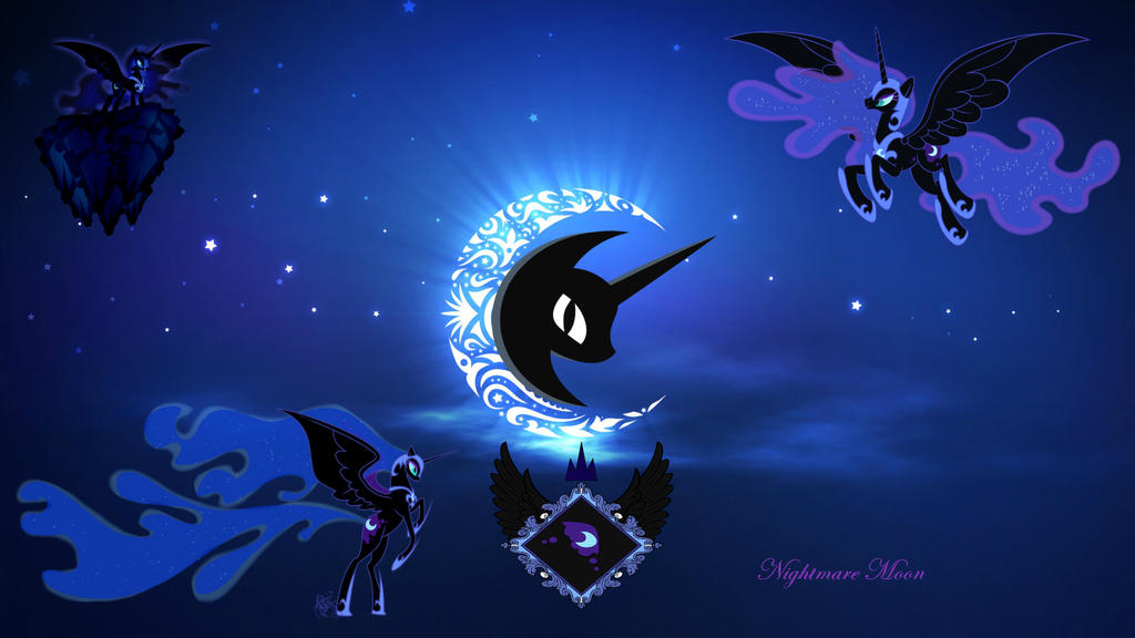 Nightmare Moon Wallpaper By Evilprincesscadence