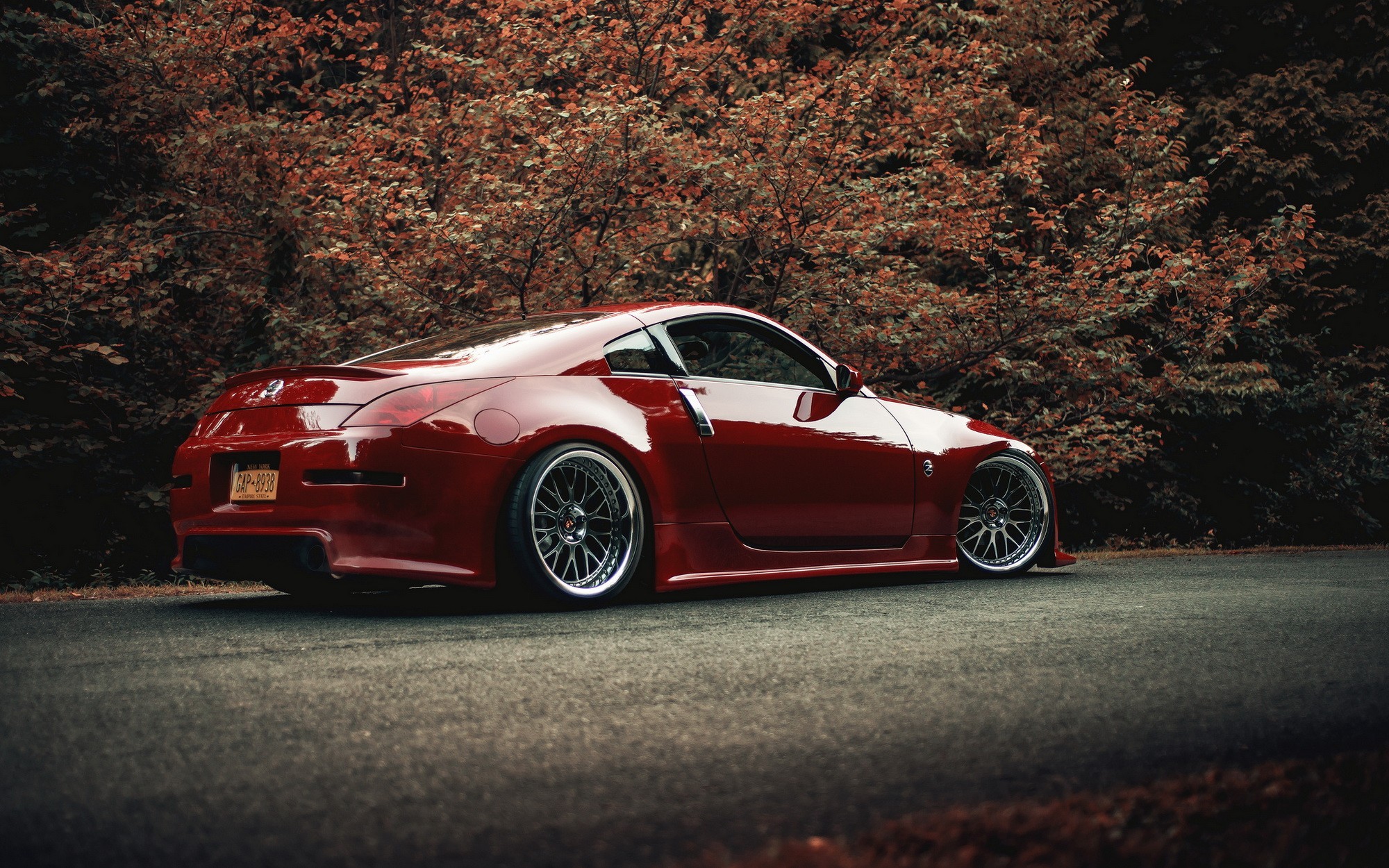 Nissan 350z cars red tuning wallpaper 7162 PC 2000x1250