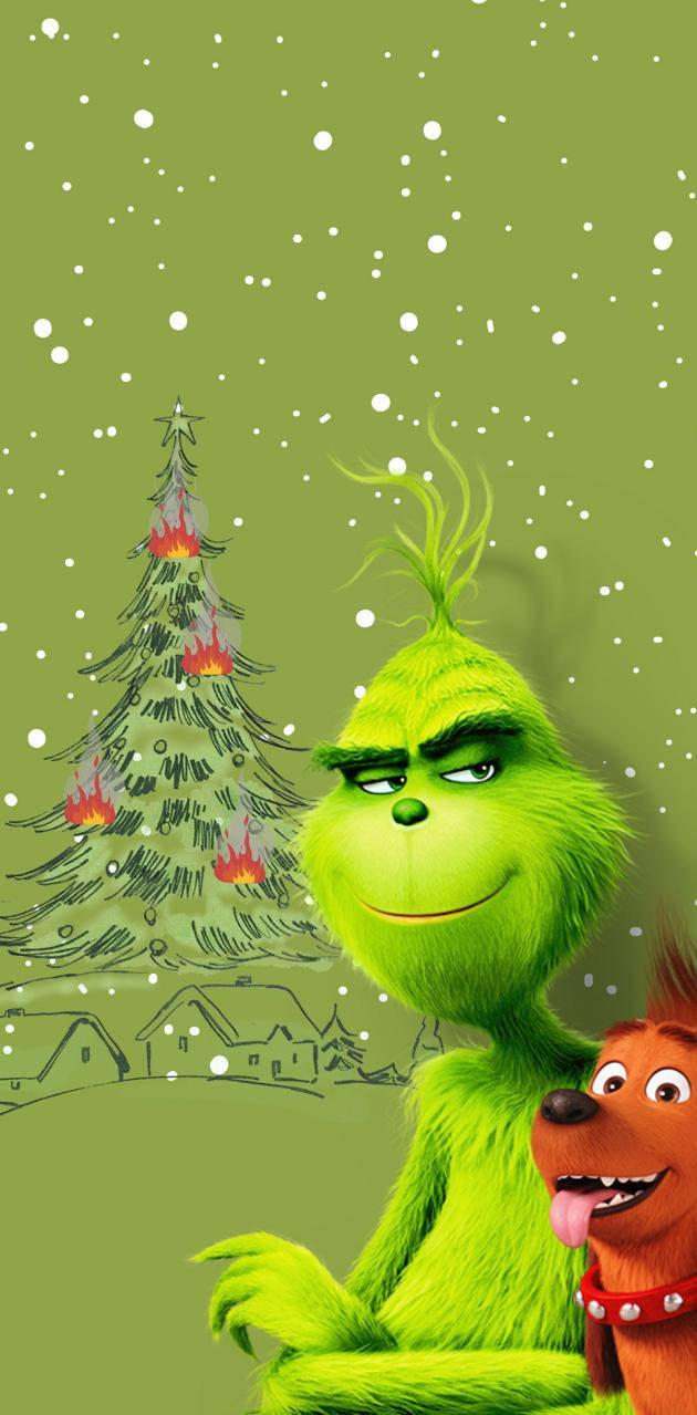 Download The Grinch Green Backdrop Wallpaper
