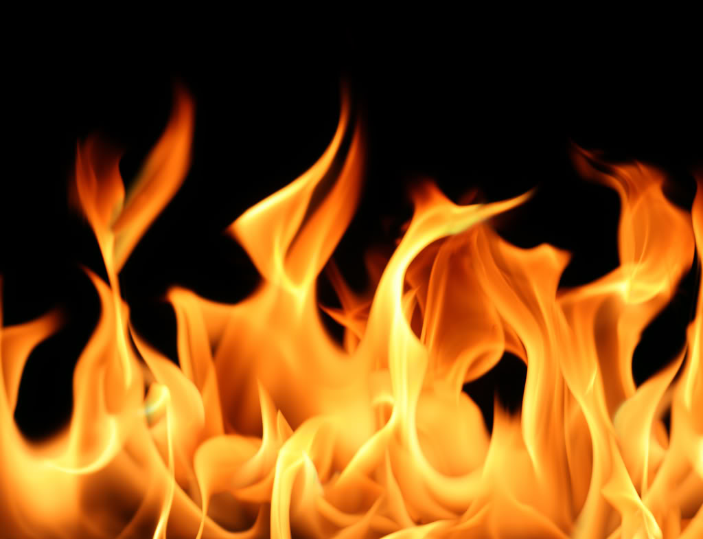 Red Flames Background HD Wallpaper