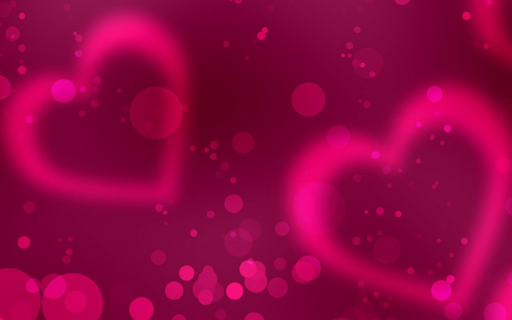 Pink Heart Wallpaper Full HD