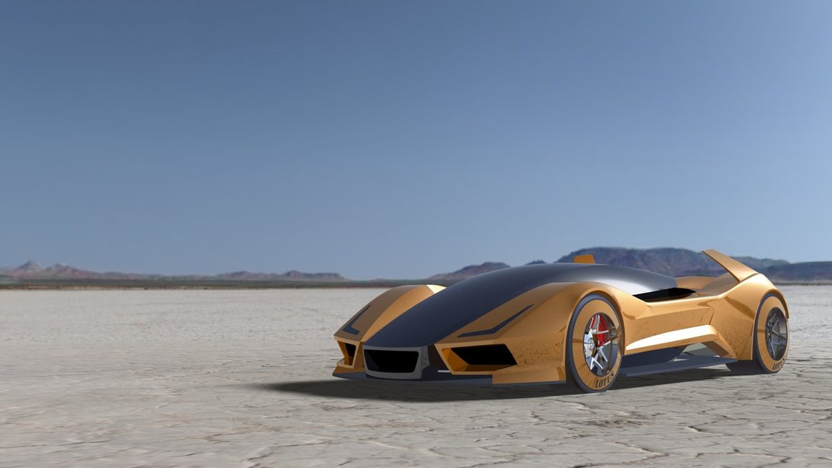 Lotus Hypercar Orange Concept Desktop Background For