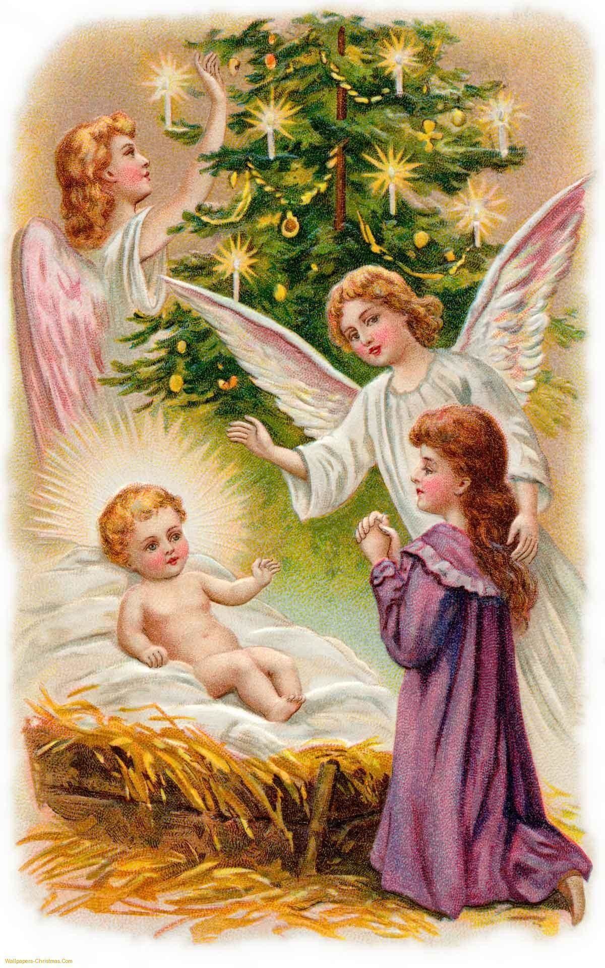 Christmas Angels Wallpaper On