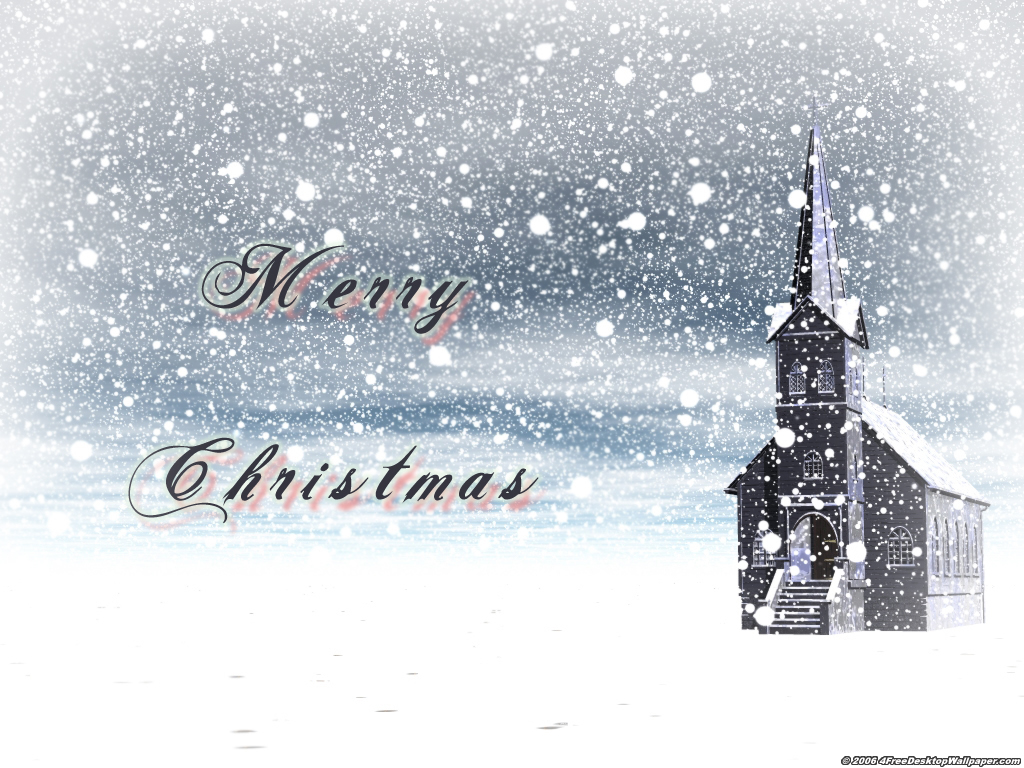 Download Christmas Backgrounds wallpaper church snow christmas
