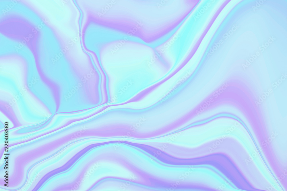 Holographic Turquoise Pink Gradient Neon Background Wallpaper