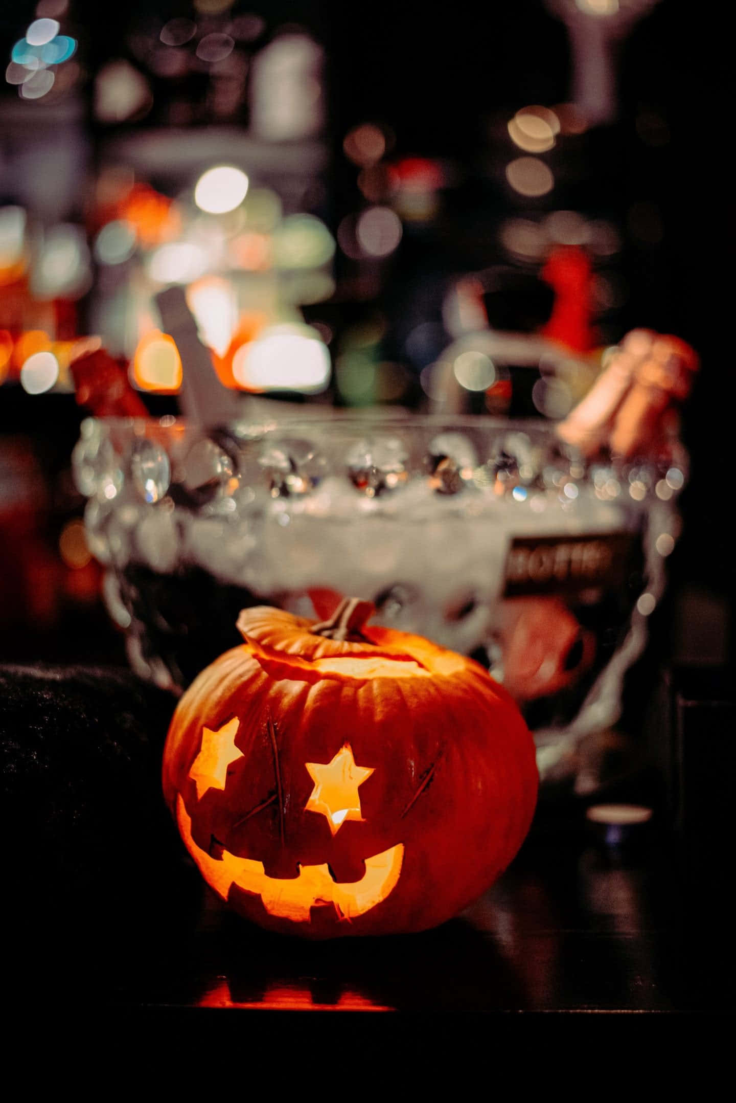 Fall Halloween iPhone Wallpaper