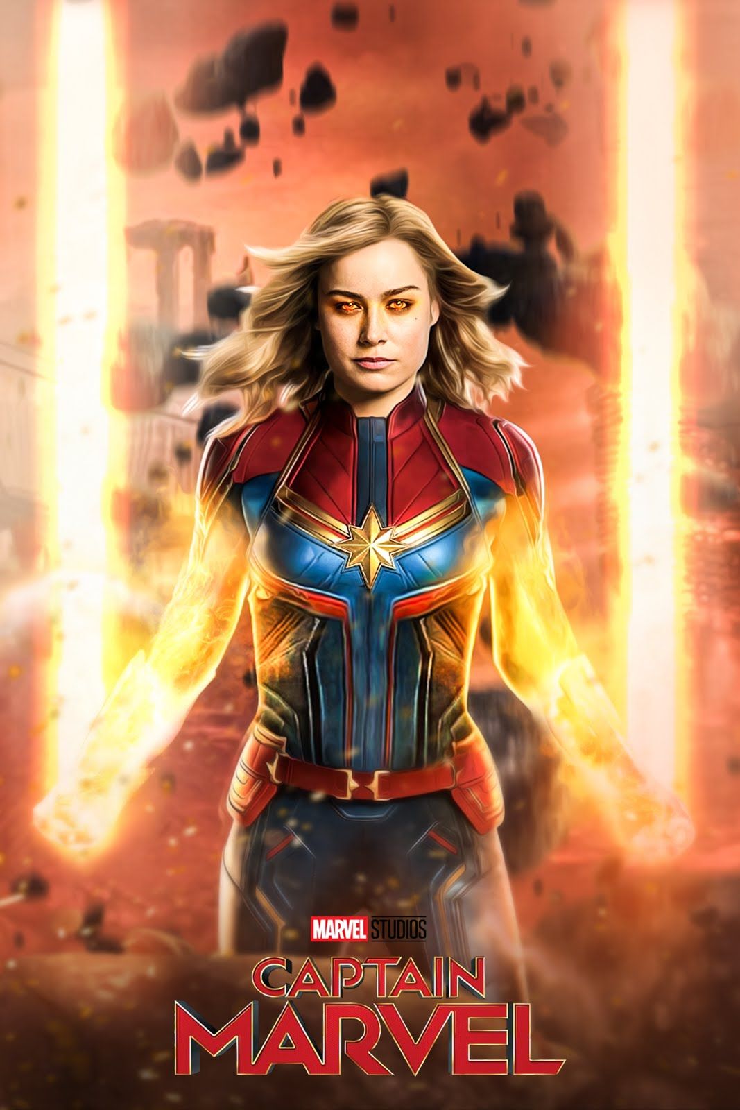 Captain Marvel HD Posters Wallpaper Photos And Actress Brie