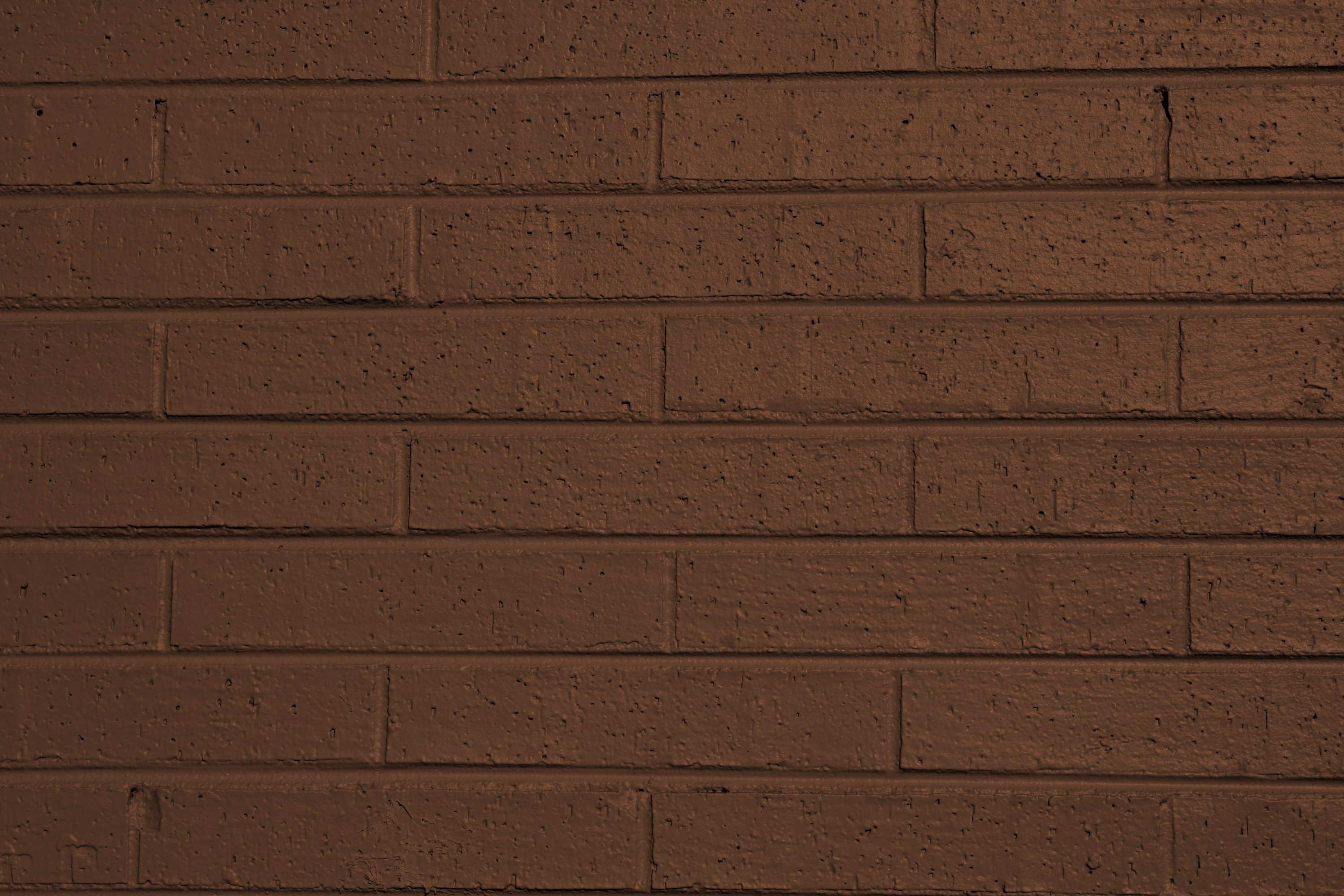 Brown Painted Brick Wall Texture High Resolution Photo