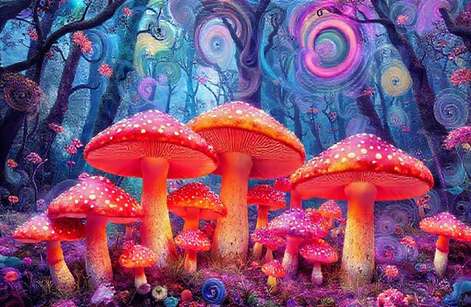 Trippy Shroom Wallpaper