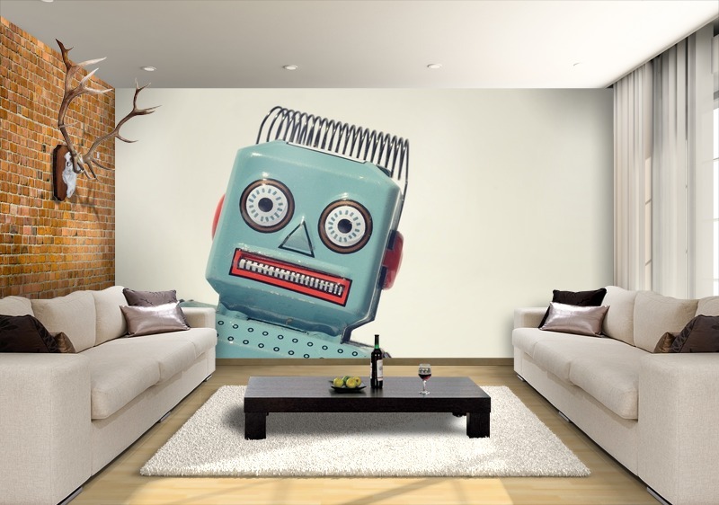 Retro Robot Wallpaper Custom
