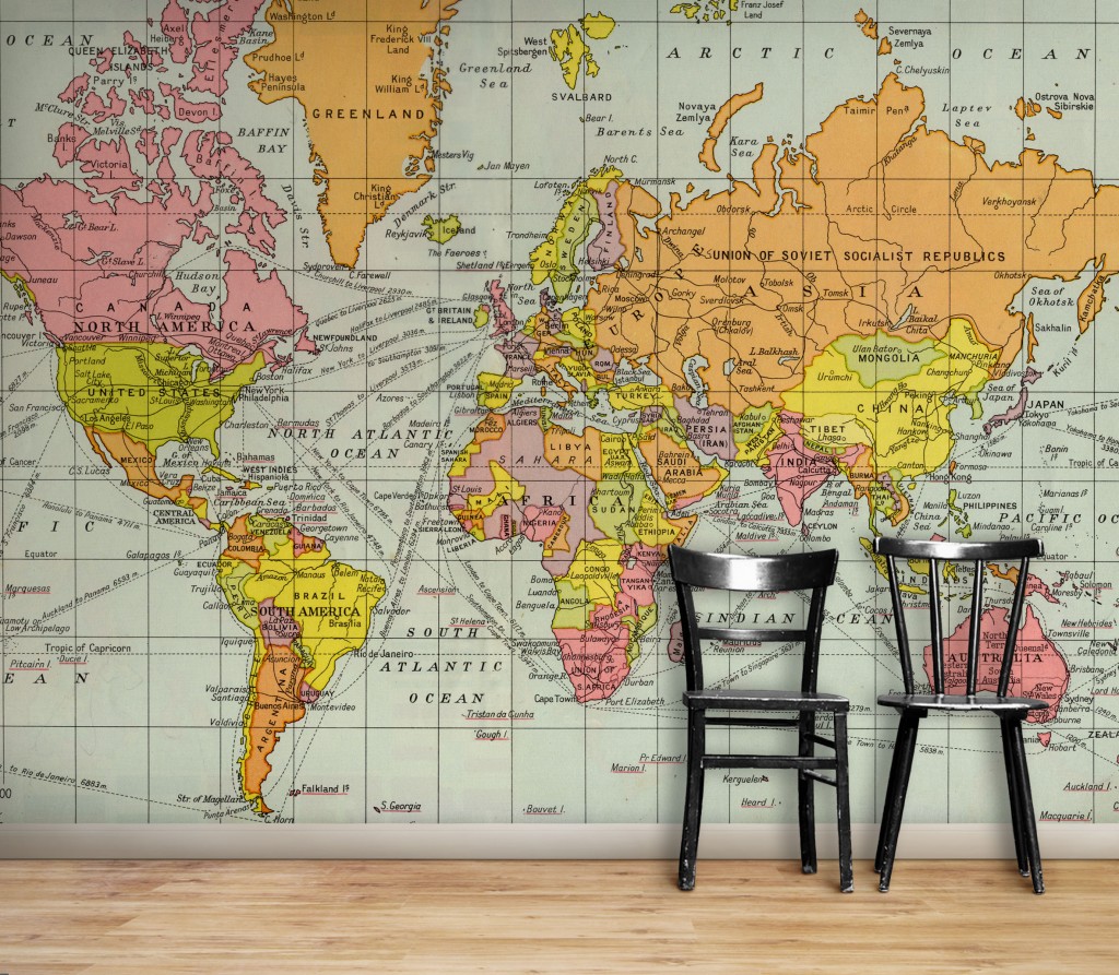Vintage World Map HD Wallpaper For Your