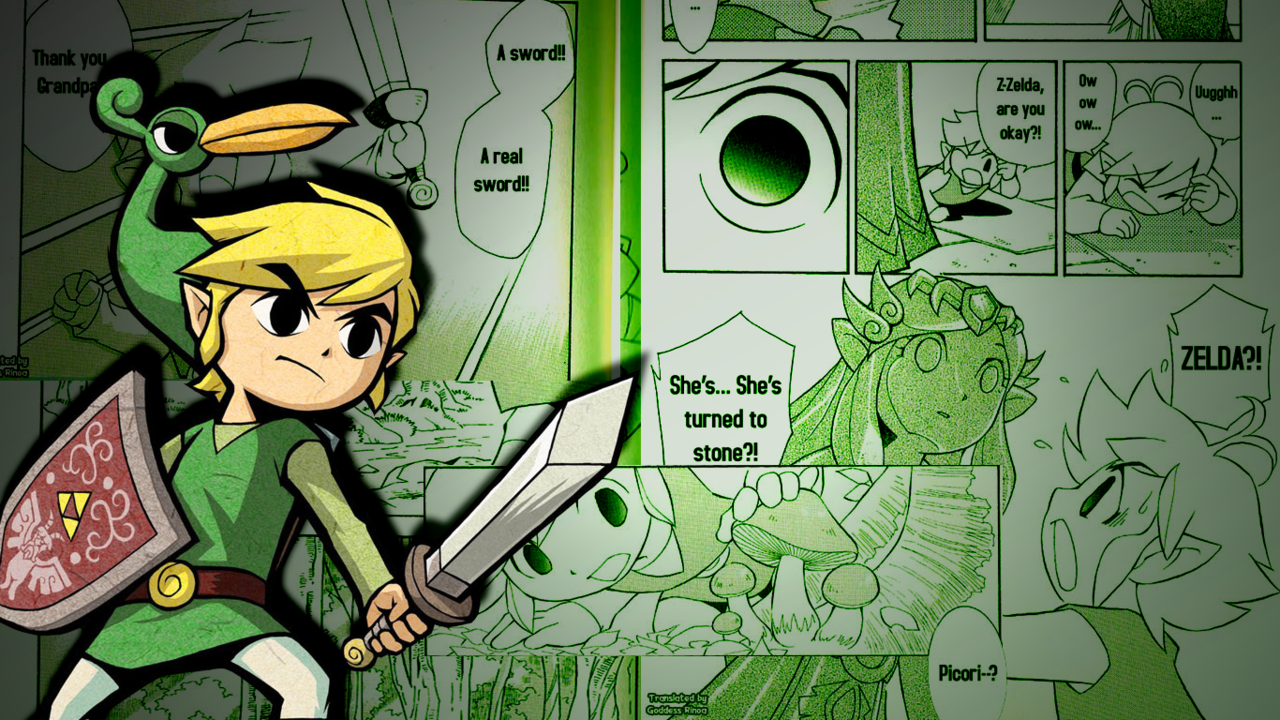 Toon Link Wallpaper Minish Cap By Eccentricartistry