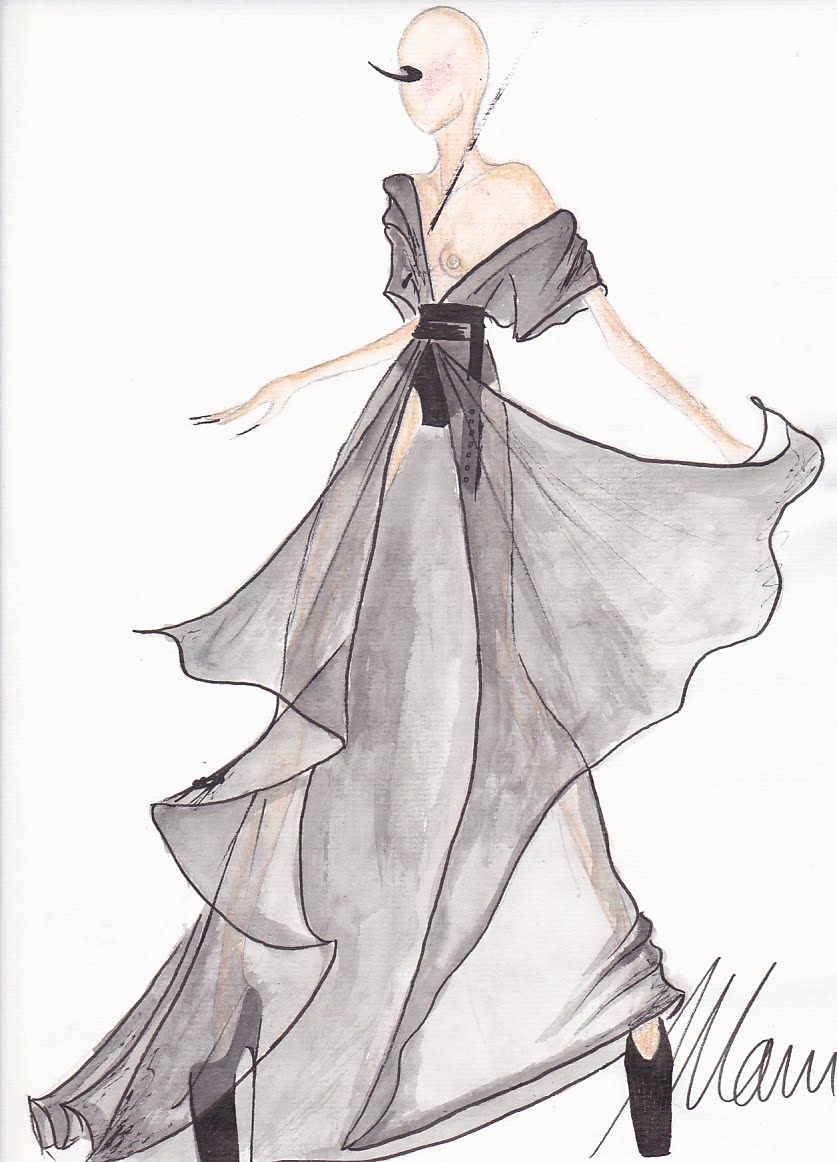 Fashion Illustration with Background  Fashion illustration sketches Fashion  illustration sketches dresses Fashion illustration tutorial