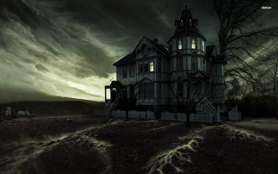 Spooky House Fantasy Wallpaper Bayless Band