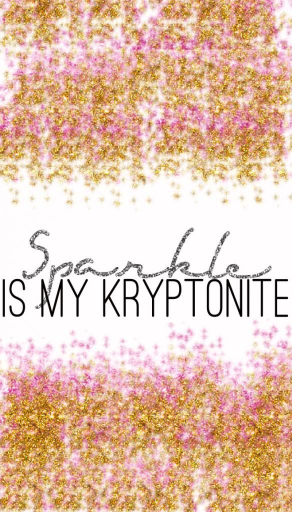 Pink Gold Sparkle Kryptonite Glitter iPhone Wallpaper Background