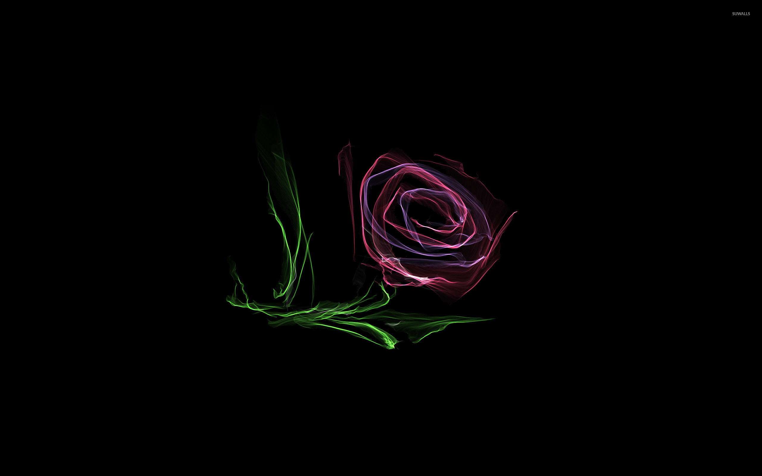 Glowing Rose Wallpaper