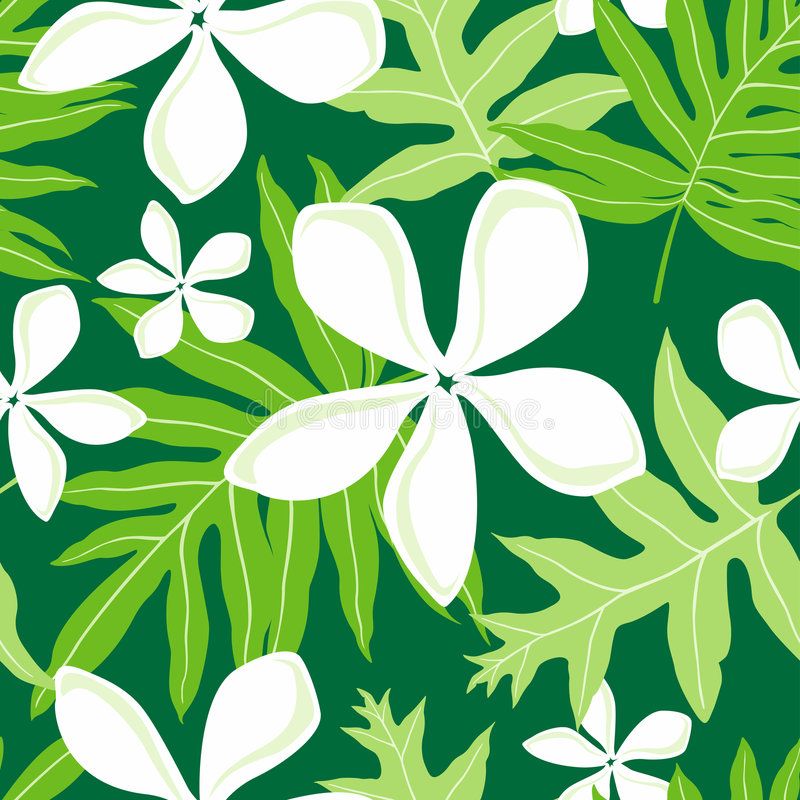 🔥 Free download Seamless Hawaiian Fern Lauae Illustration of a seamless