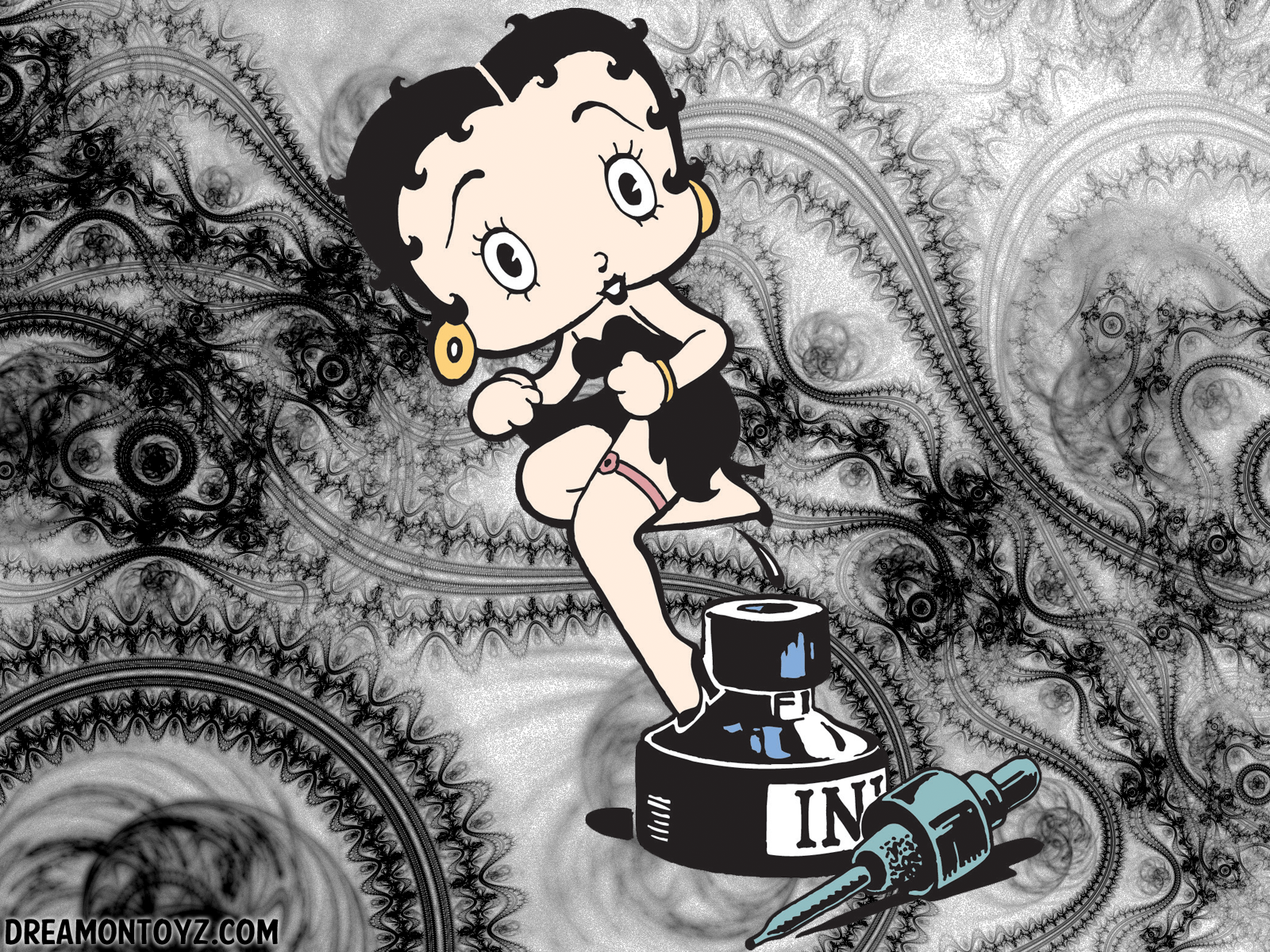 Betty Boop Pictures Archive Ink Bottle
