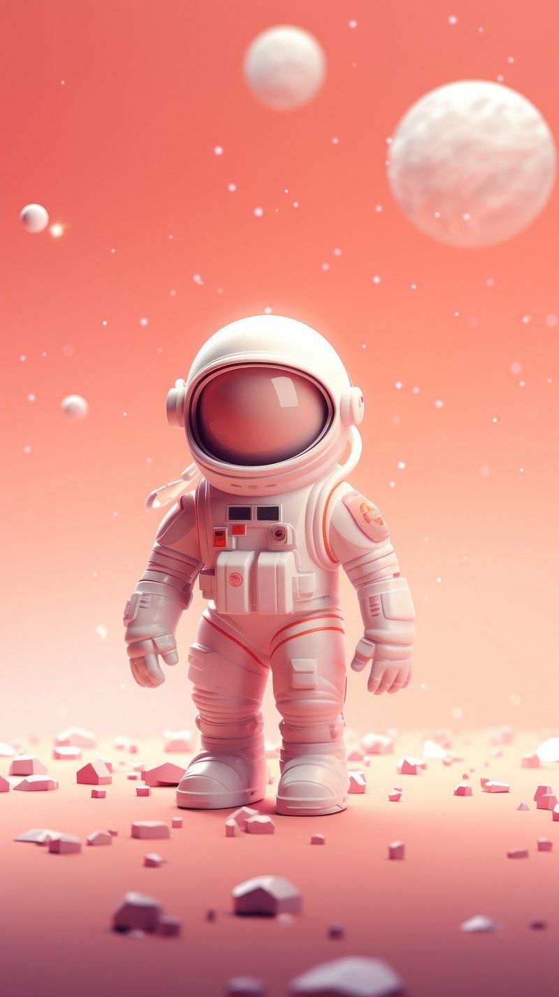 Cartoon Astronaut Wallpaper