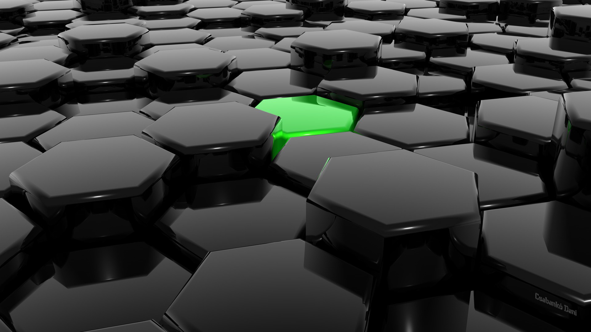 Hexagonal Harmony Wallpaper