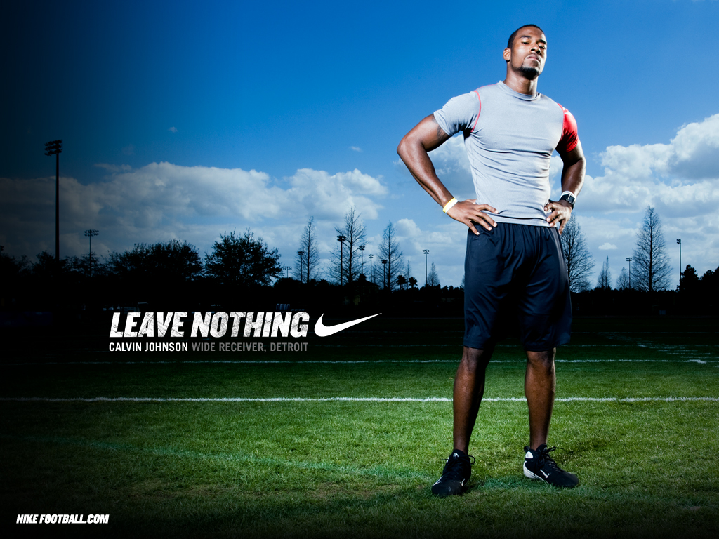 Nfl Nike Football Motivational Leave Nothing Calvin Johnson