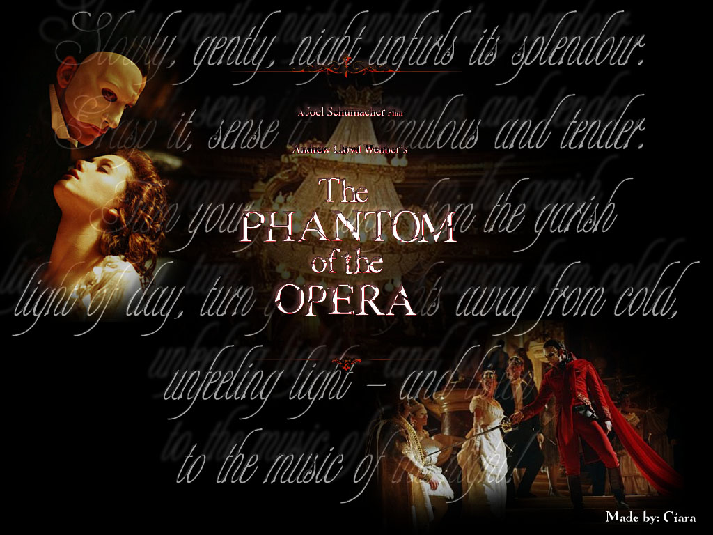 Free download Phantom of the Opera Wallpaper by Ciara06 [1024x768] for