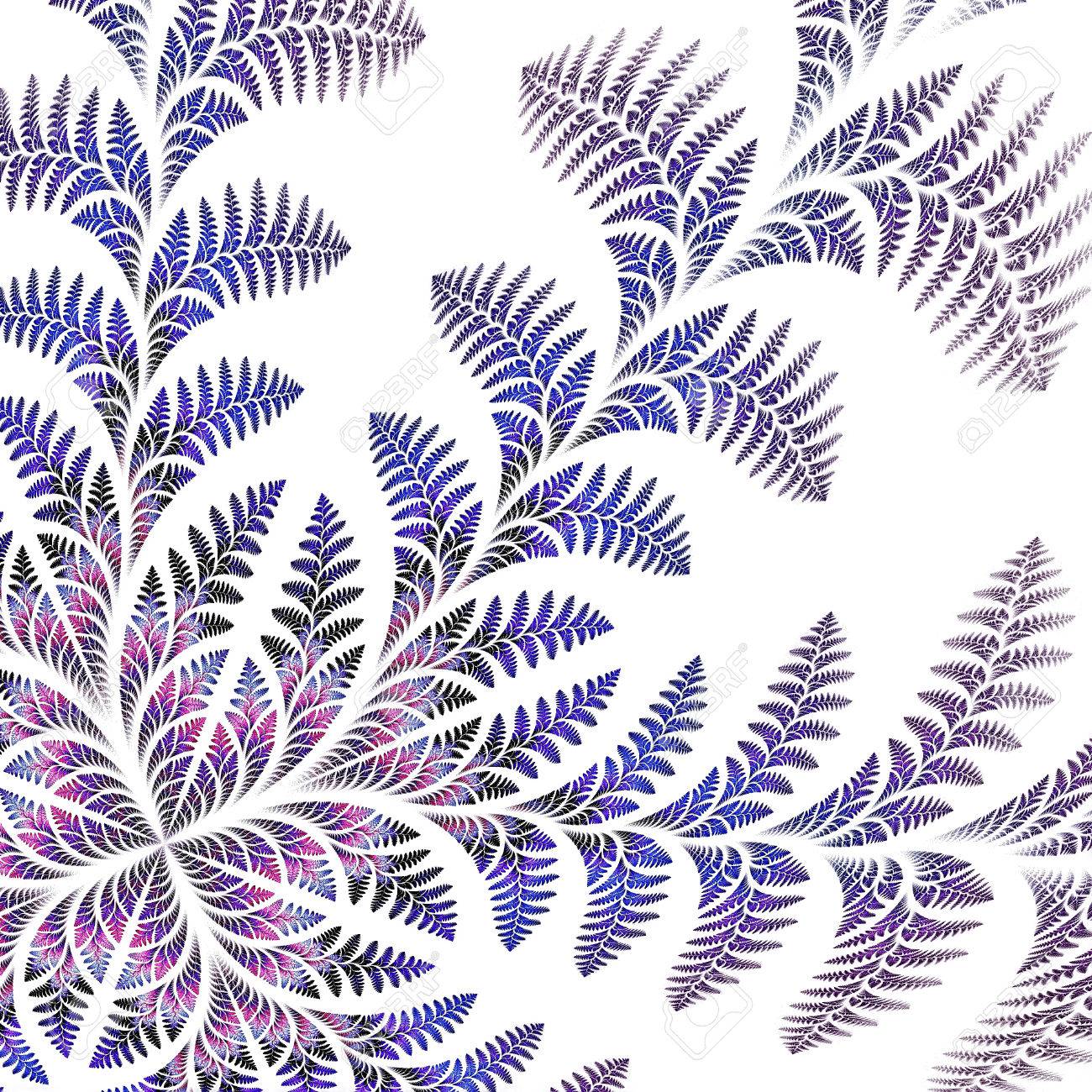 Fabulous Asymmetrical Pattern Of The Leaves On White Background 1300x1300