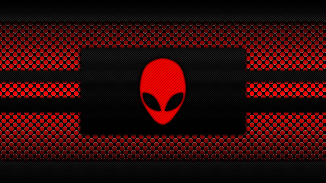 Red Alienware Wall