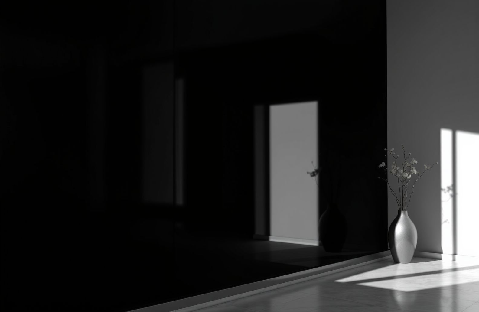 Glossy Black Wallpaper