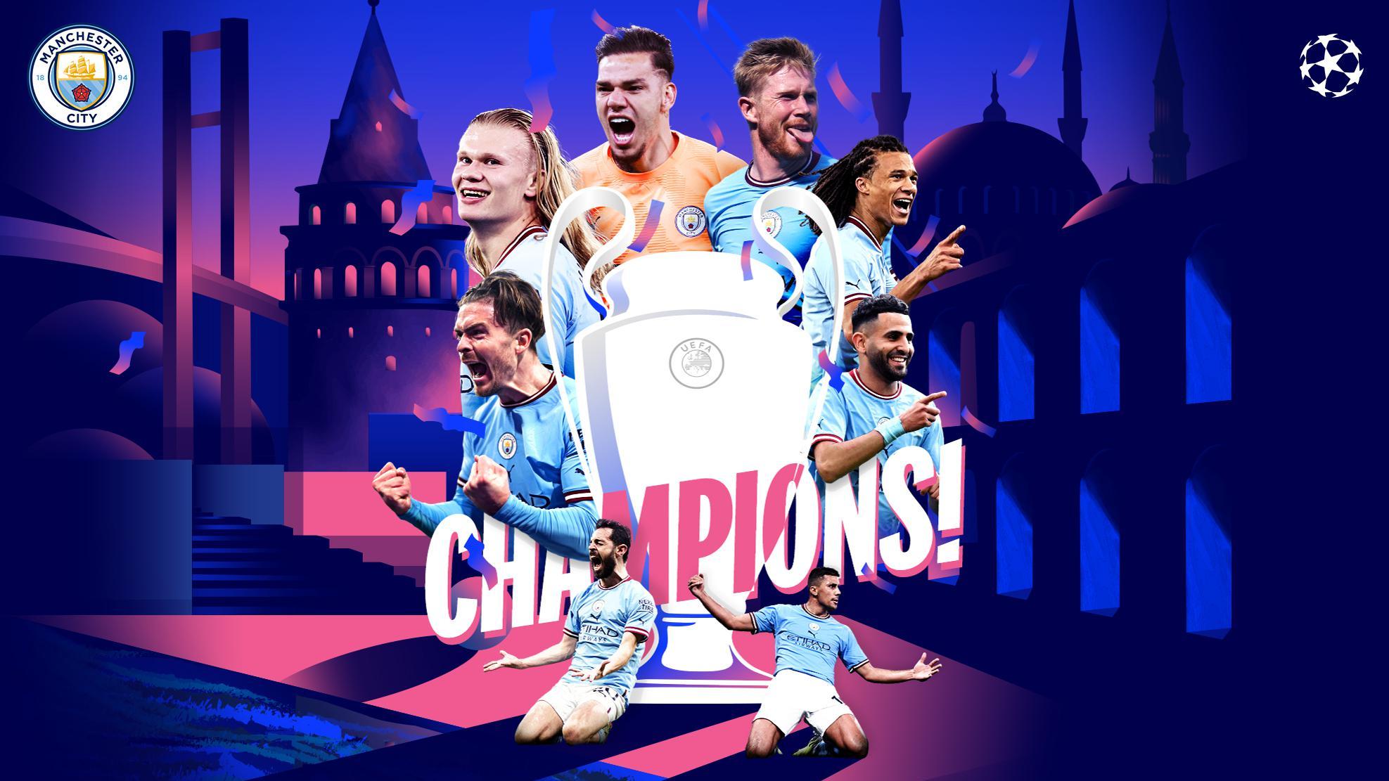 Man City Meet the Champions League winners UEFA Champions
