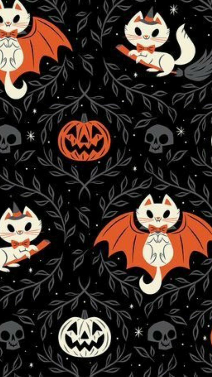 Halloween Pattern In Wallpaper