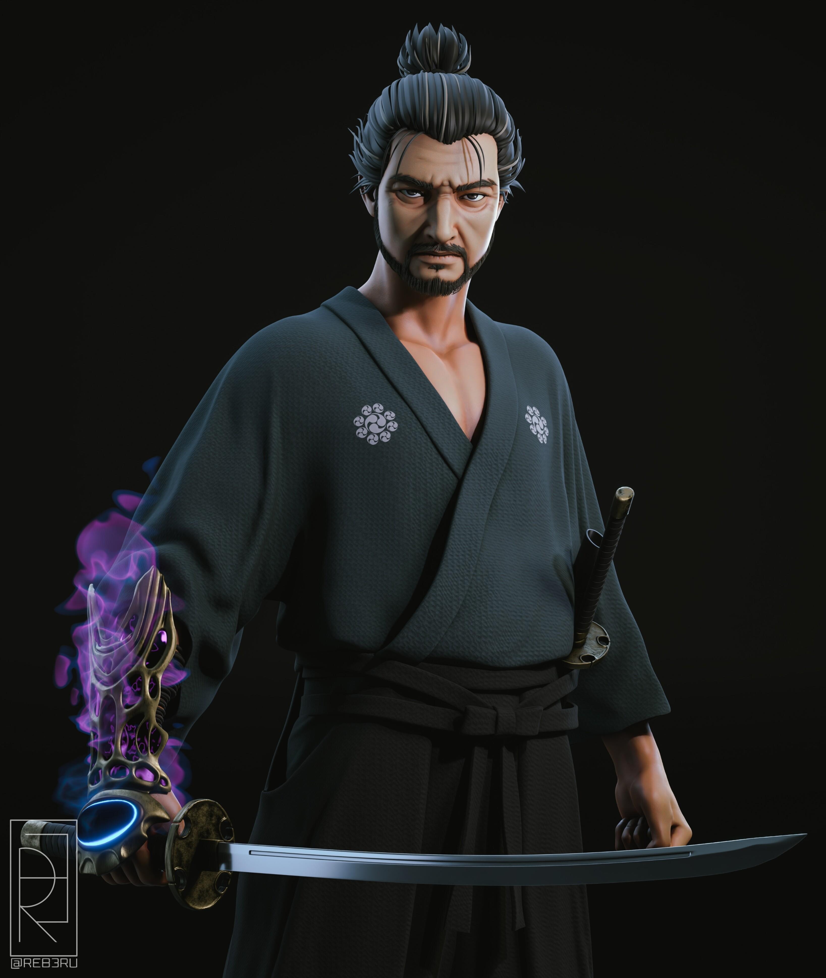Miyamoto Musashi Onimusha Sculpt Finished Projects Blender
