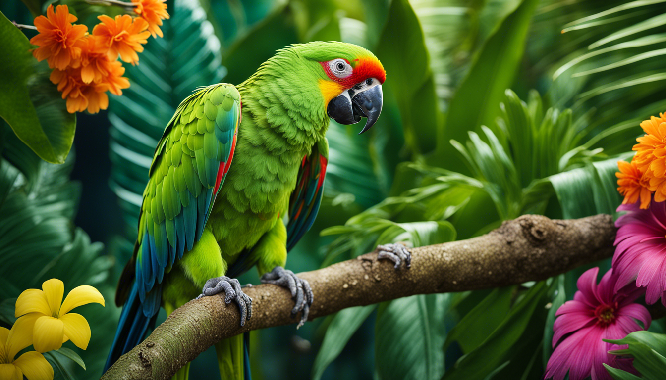 Green Parrot Wallpaper