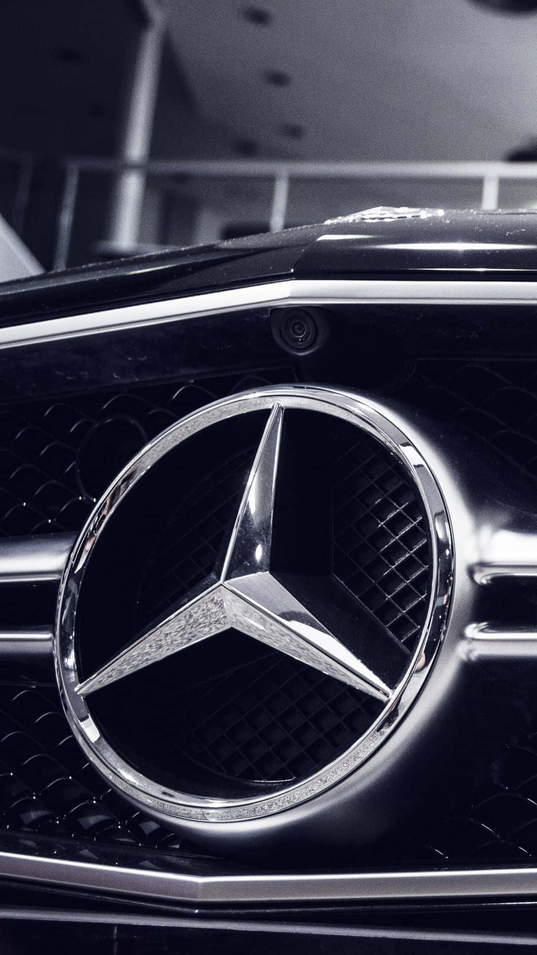 Close Up Mercedes Classic iPhone Wallpaper